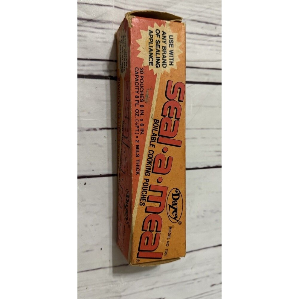 DAZEY Vintage Seal-A-Meal Bag Boilable Cooking Pouch Material Roll 8 X 12